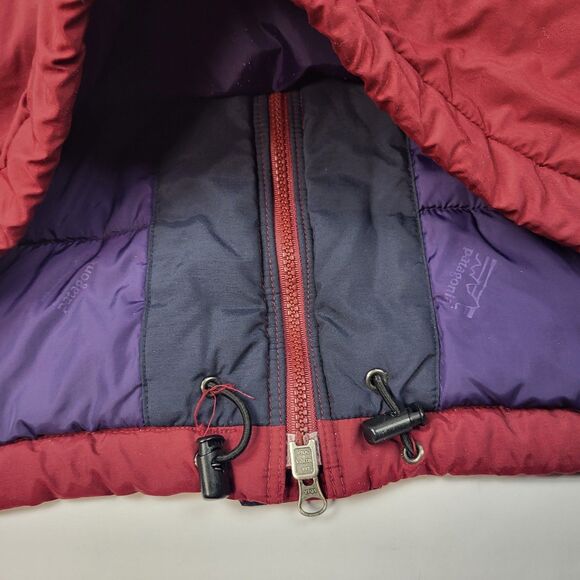Patagonia Burgundy Ski Snowboarding Puffy Parka Vintage Jacket Size L - Picture 13 of 16